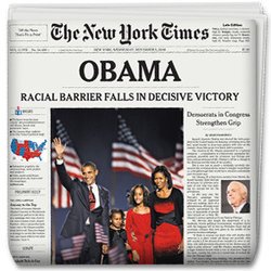 Complete Original Historic Newspaper - Barack Obama Election 2008