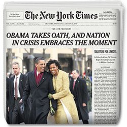 Complete Original Historic Newspaper - Barack Obama Inauguration 2009