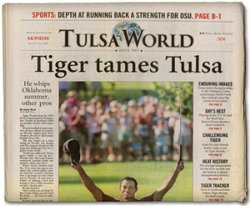Complete Original Historic Newspaper - Tiger Woods 2007