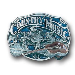 Country Music Enameled Belt Buckle
