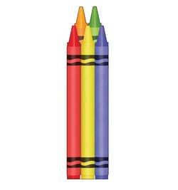 Crayons Cardboard Cutout