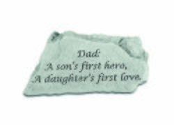 Dad, a son's first hero Engraved Stone