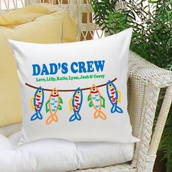 Dad's Crew Personalized Pillow