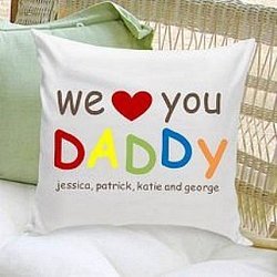 Daddy Love Personalized Pillow