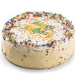 David's Cookies Vanilla Birthday Cake 10"