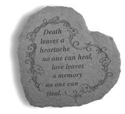 Death leaves a heartache Memorial Stone