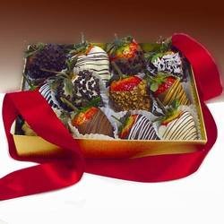 Decadent Chocolate Covered Strawberries Gift Box