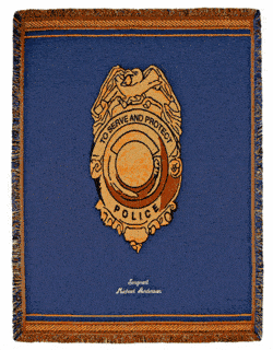Deluxe Personalized Police Throw - Heroes Collection