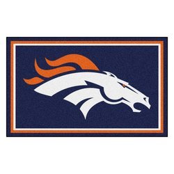 Denver Broncos Floor Rug - 4x6