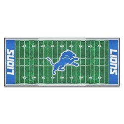 Detroit Lions Football Field Runner Rug