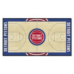 Detroit Pistons Basketball Court Runner Rug