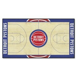 Detroit Pistons Basketball Large Court Runner Rug