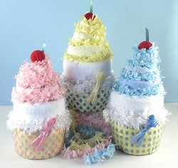 Diaper Cupcake Baby Gifts
