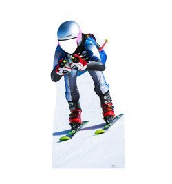 Downhill Skier Standin Cardboard Cutout