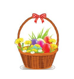 Easter Basket Cardboard Cutout