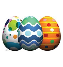 Easter Egg Grouping Cardboard Cutout