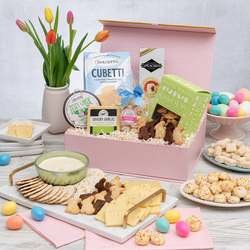 Easter Gourmet Cheese and Cookies Gift Tower