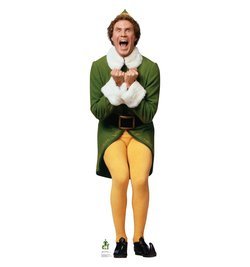 Elf Excited Will Ferrell Elf Cardboard Cutout