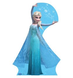 Elsa 2 Snow Flakes Disney's Frozen Cardboard Cutout