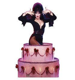 Elvira Cake Talking Cardboard Cutout