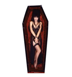 Elvira Coffin Cardboard Cutout