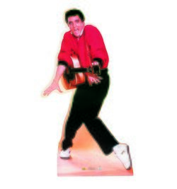 Elvis Presley Red Sweater Talking Cardboard Cutout