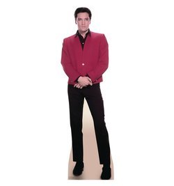 Elvis Red Jacket Cardboard Cutout