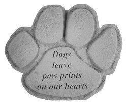 Engraved Paw print Dogs Leave Paw prints