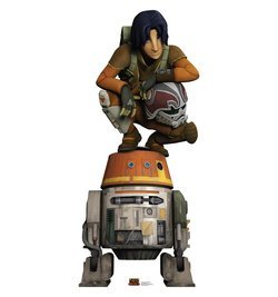 Ezra and Chopper Star Wars Rebels Cardboard Cutout