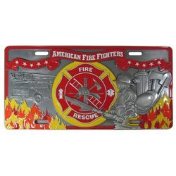 Fire Fighter License Plate