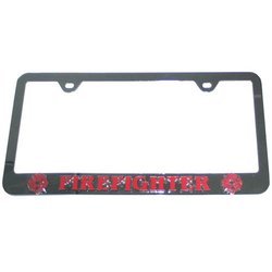 Fire Fighter License Plate Frame