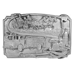 Firefighter Antiqued Belt Buckle