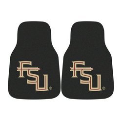 Florida State University Car Mat Set - Black Seminoles