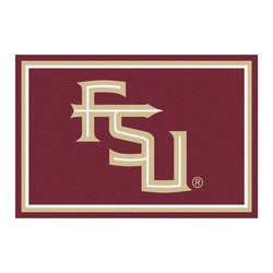 Florida State University Floor Rug - 5x8 - Seminole Logo