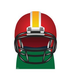 Football Helmet Cardboard Cutout