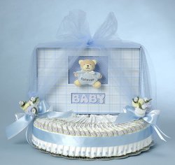 Forever Baby Book Boy Diaper Cake Gift