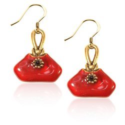French Purse Charm Earrings in Gold