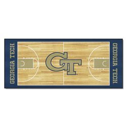 Georgia Tech University Basketball Court Runner Rug