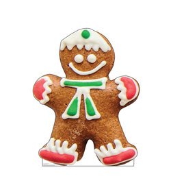 Gingerbread Man Cardboard Cutout