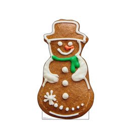 Gingerbread Snowman Cardboard Cutout
