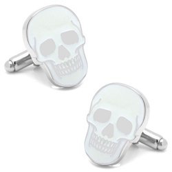 Glow-in-the-Dark Skull Cufflinks