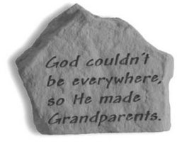 God couldn't be everywhere Engraved Stone