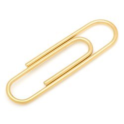 Gold Stainless Steel Paper Clip Money Clip