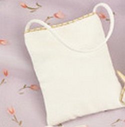 Gold Trimmed Satin Collection Bride's Purse