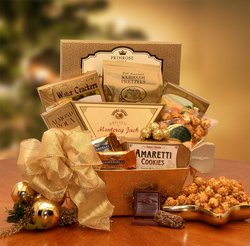 Golden Gourmet Holiday Gift Basket