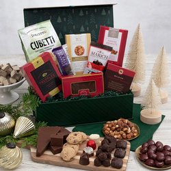 Gourmet Holiday Chocolate and Cookies Gift Box