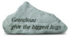 Engraved Grandmas Give The Biggest Hugs Stone