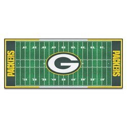 Green Bay Packers Football Field Runner Rug