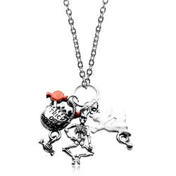 Halloween Charm Necklace in Silver