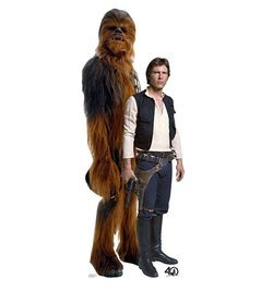 Han Solo and Chewbacca Star Wars 40th Cardboard Cutout